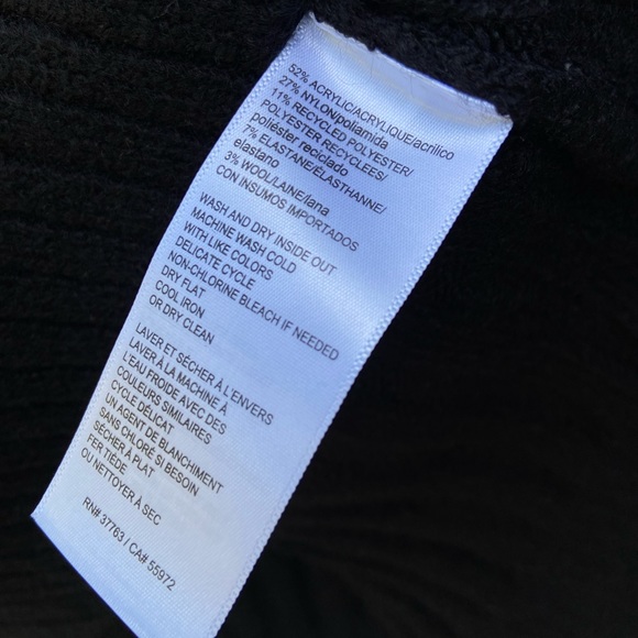 NWT Rafaella Black Cowl Neck Sweater - Picture 4 of 7